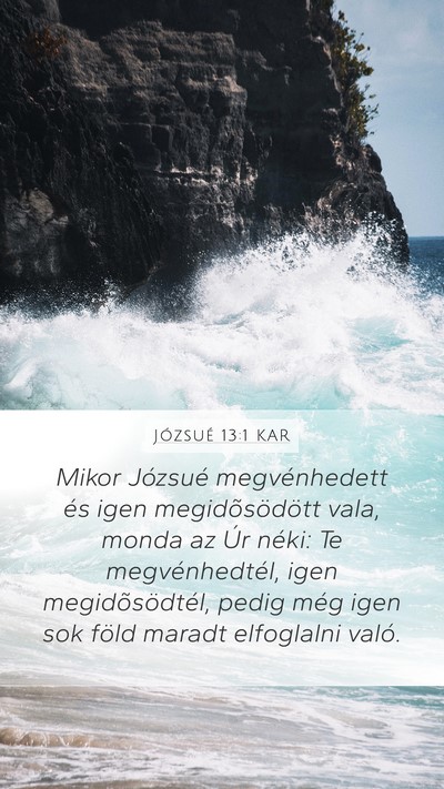 Józsué 13:1 KAR Bible Verse Image
