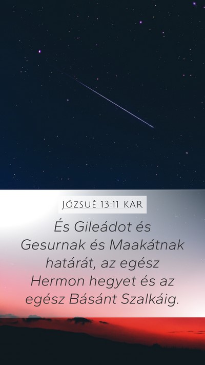 Józsué 13:11 KAR Bible Verse Image