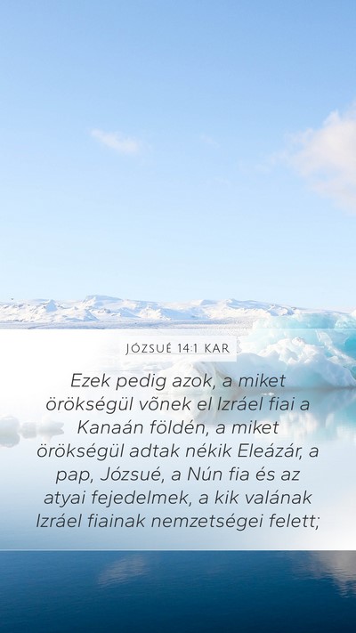 Józsué 14:1 KAR Bible Verse Image