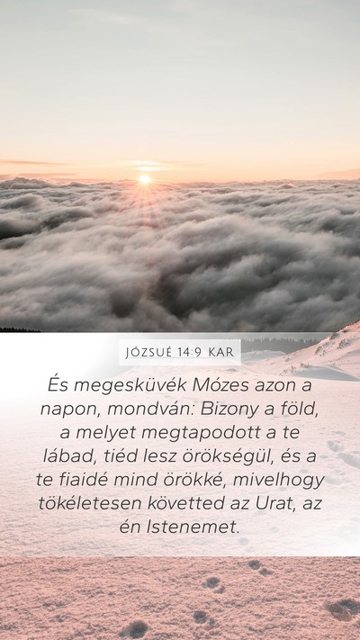 Józsué 14:9 KAR Bible Verse Image