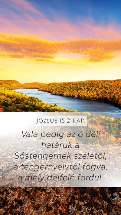 Józsué 15:2 KAR Bible Verse Image