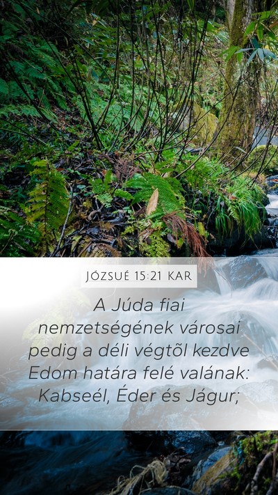 Józsué 15:21 KAR Bible Verse Image