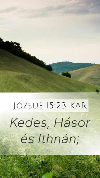 Józsué 15:23 KAR Bible Verse Image