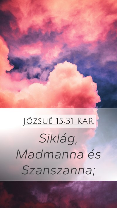 Józsué 15:31 KAR Bible Verse Image