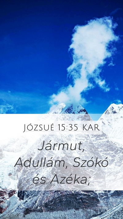 Józsué 15:35 KAR Bible Verse Image