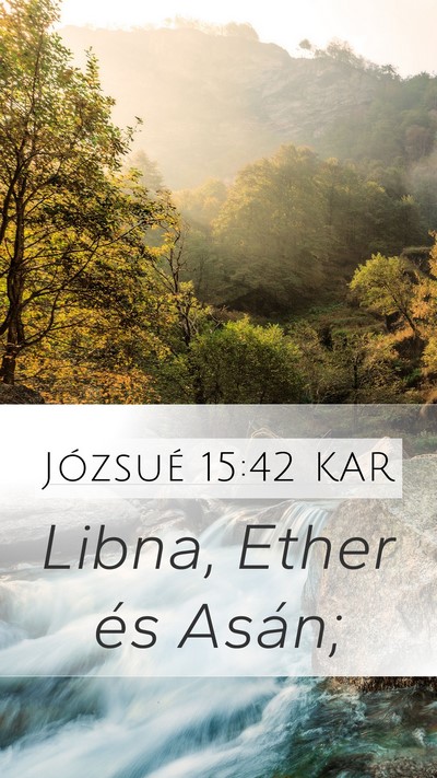 Józsué 15:42 KAR Bible Verse Image