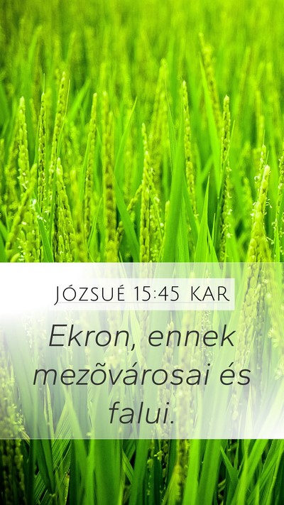 Józsué 15:45 KAR Bible Verse Image