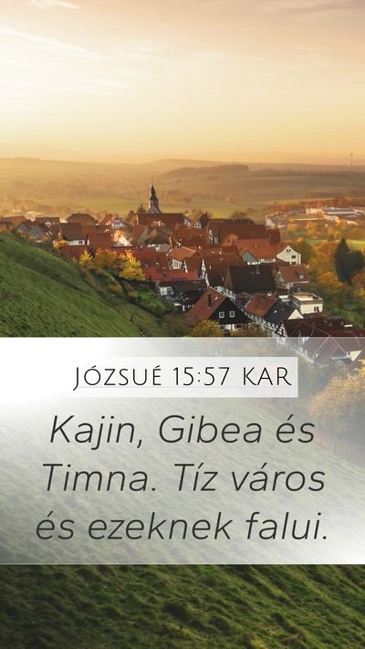 Józsué 15:57 KAR Bible Verse Image