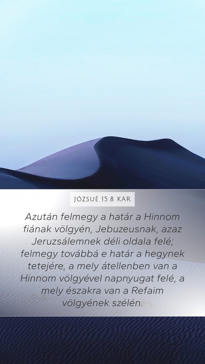 Józsué 15:8 KAR Bible Verse Image