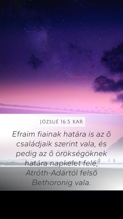 Józsué 16:5 KAR Bible Verse Image
