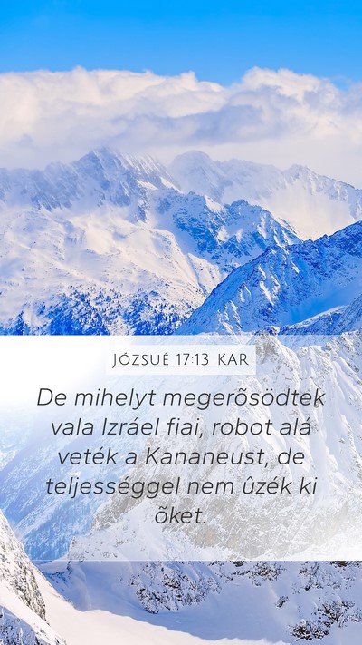 Józsué 17:13 KAR Bible Verse Image
