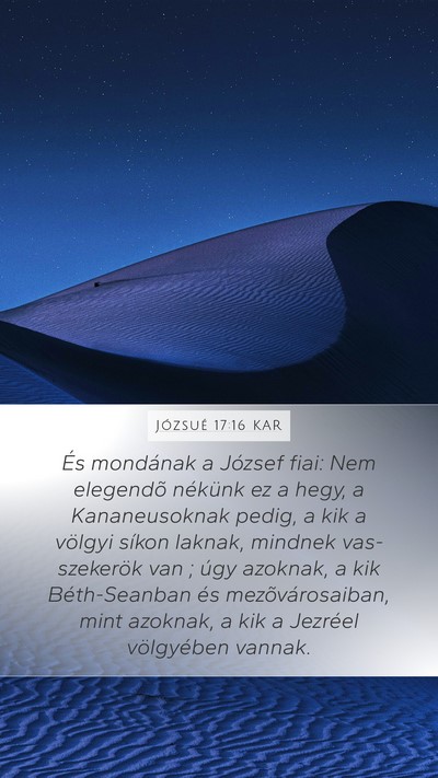 Józsué 17:16 KAR Bible Verse Image