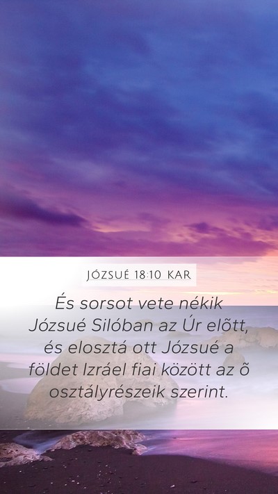 Józsué 18:10 KAR Bible Verse Image