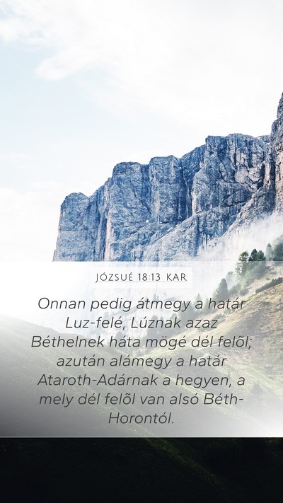 Józsué 18:13 KAR Bible Verse Image