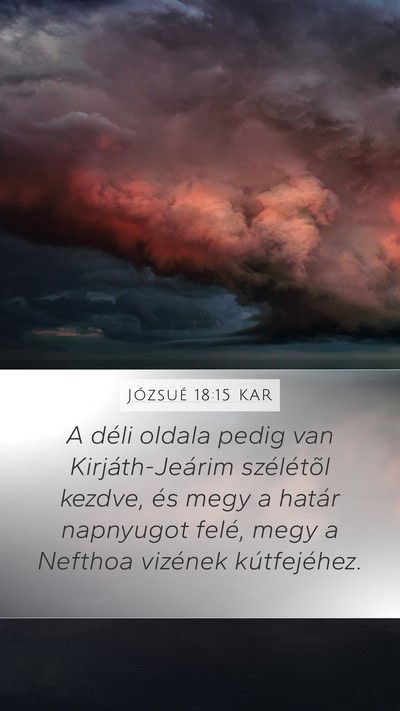 Józsué 18:15 KAR Bible Verse Image