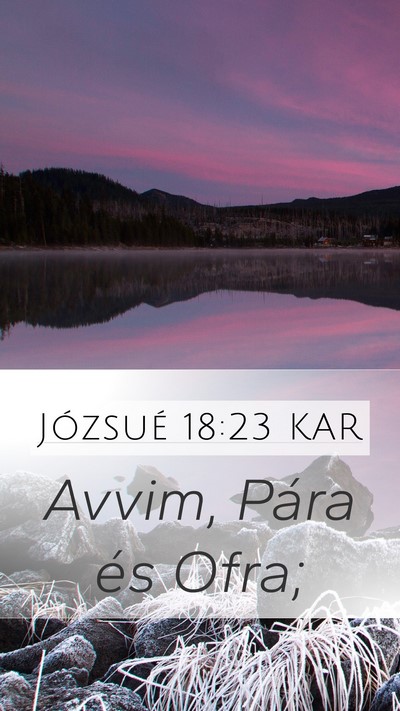 Józsué 18:23 KAR Bible Verse Image