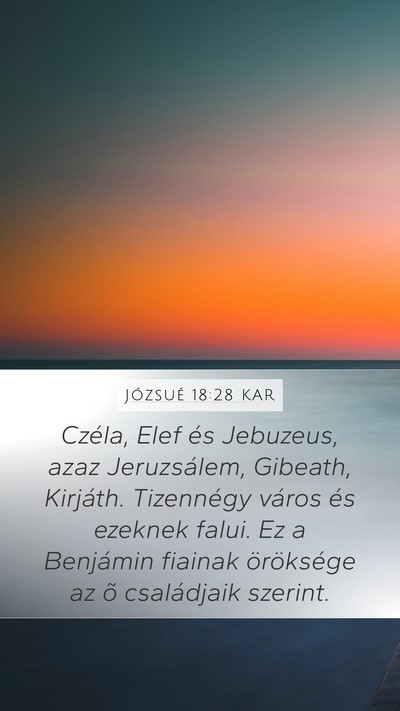Józsué 18:28 KAR Bible Verse Image