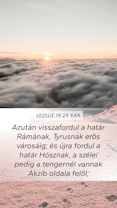 Józsué 19:29 KAR Bible Verse Image