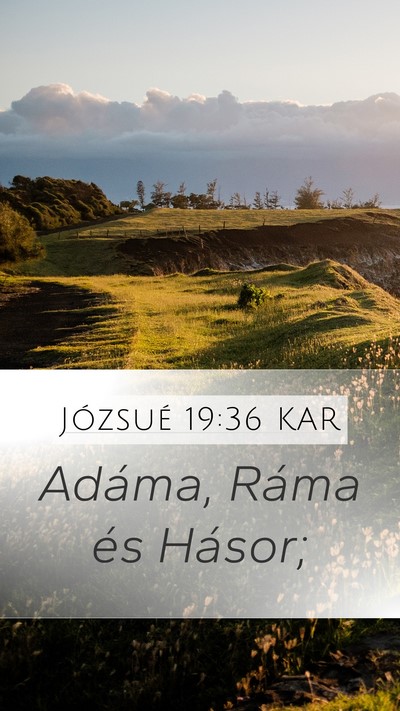 Józsué 19:36 KAR Bible Verse Image