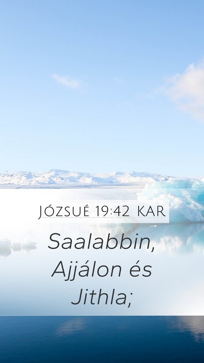 Józsué 19:42 KAR Bible Verse Image