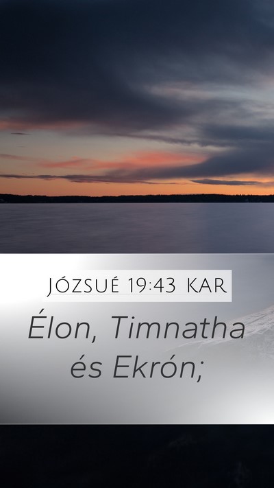 Józsué 19:43 KAR Bible Verse Image