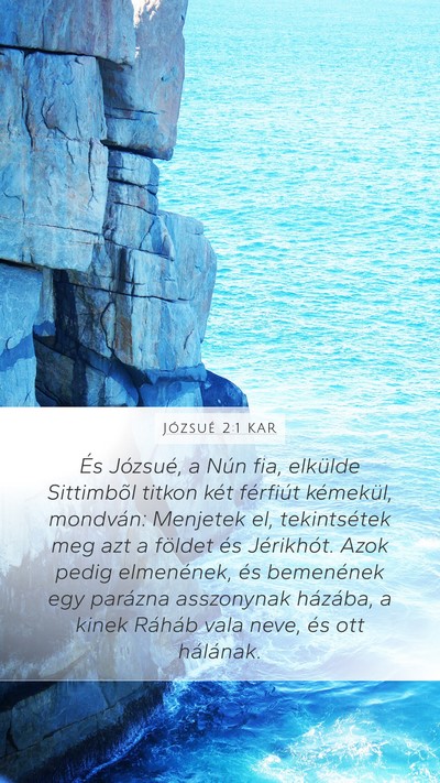 Józsué 2:1 KAR Bible Verse Image