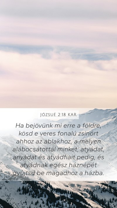 Józsué 2:18 KAR Bible Verse Image