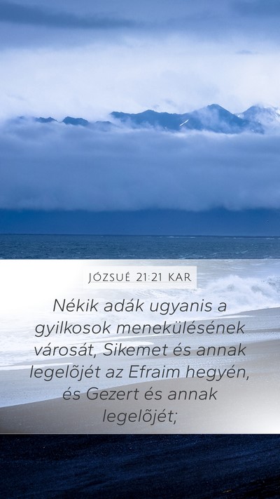 Józsué 21:21 KAR Bible Verse Image