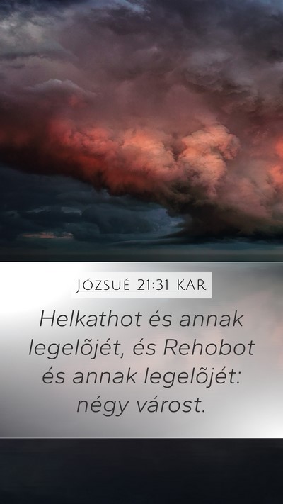 Józsué 21:31 KAR Bible Verse Image