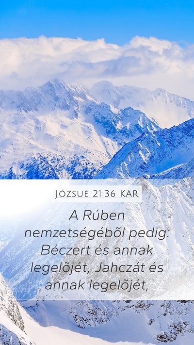 Józsué 21:36 KAR Bible Verse Image