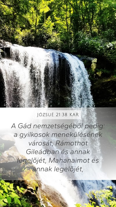 Józsué 21:38 KAR Bible Verse Image