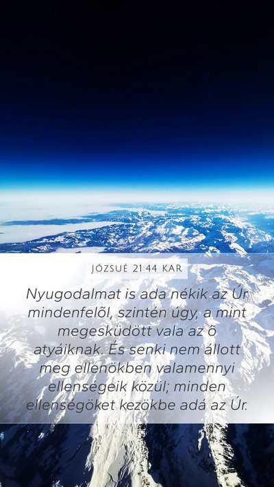 Józsué 21:44 KAR Bible Verse Image