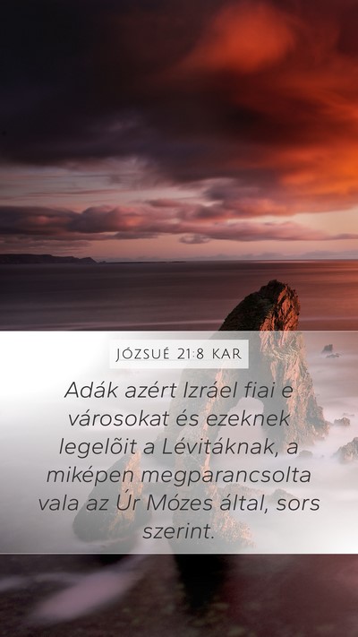 Józsué 21:8 KAR Bible Verse Image