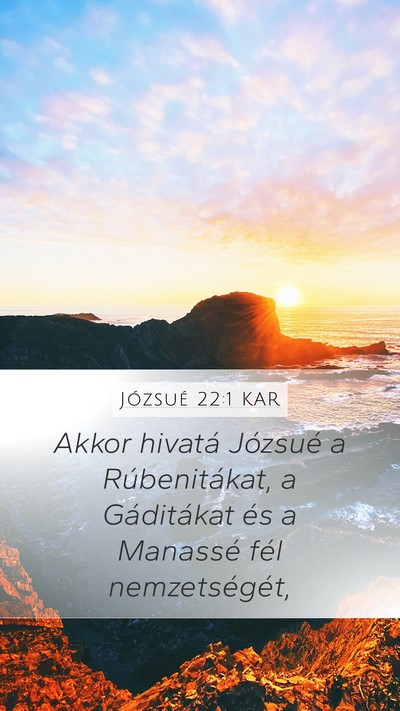 Józsué 22:1 KAR Bible Verse Image