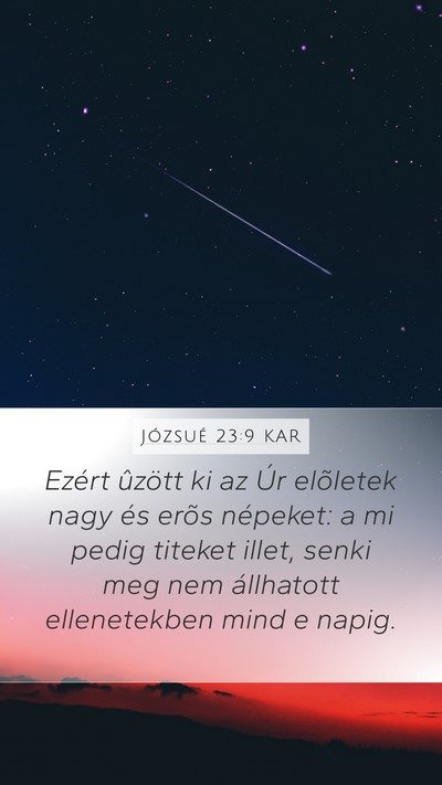 Józsué 23:9 KAR Bible Verse Image