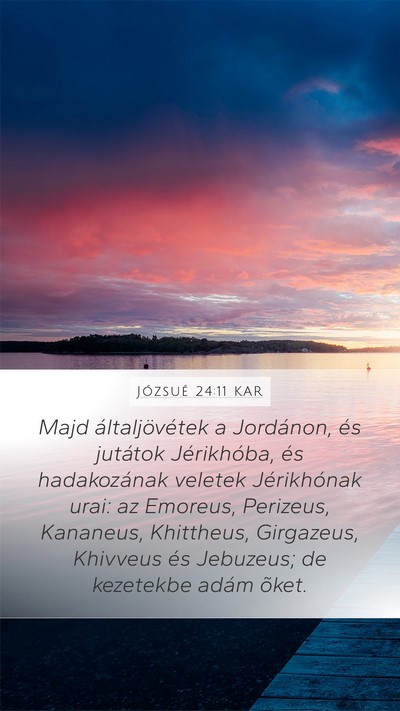 Józsué 24:11 KAR Bible Verse Image