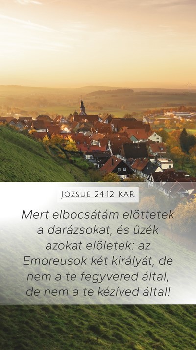 Józsué 24:12 KAR Bible Verse Image