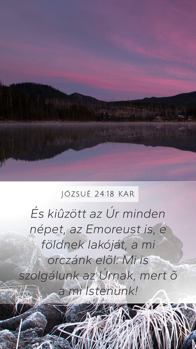 Józsué 24:18 KAR Bible Verse Image