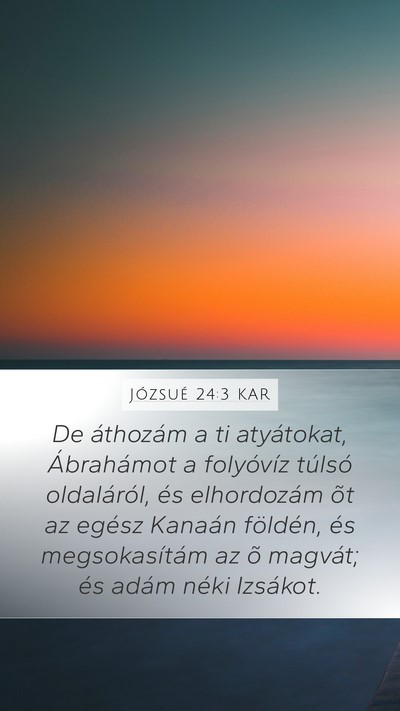 Józsué 24:3 KAR Bible Verse Image