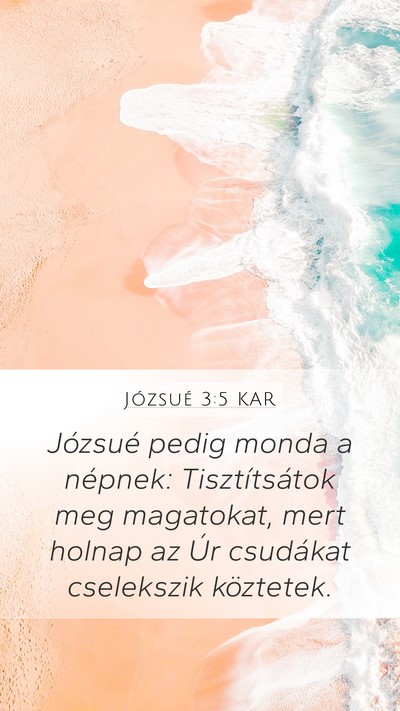 Józsué 3:5 KAR Bible Verse Image