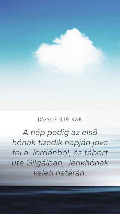 Józsué 4:19 KAR Bible Verse Image