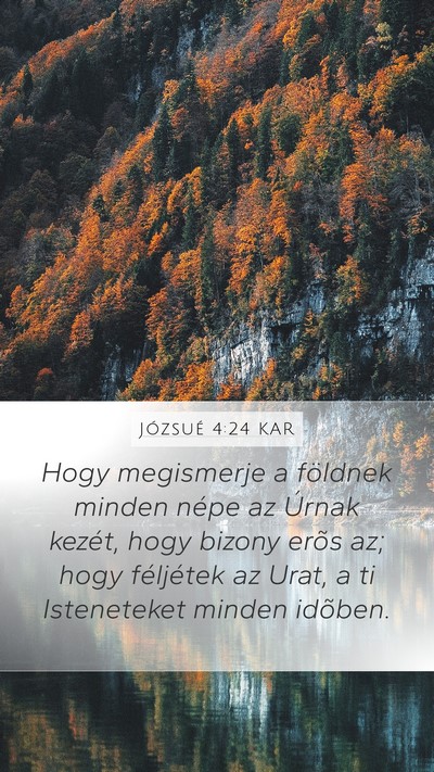 Józsué 4:24 KAR Bible Verse Image