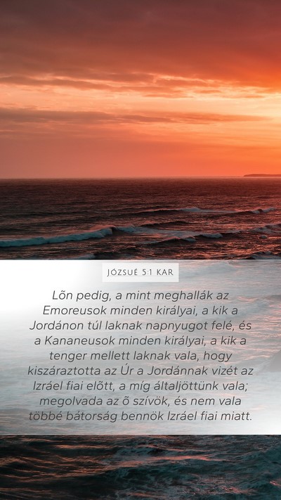 Józsué 5:1 KAR Bible Verse Image