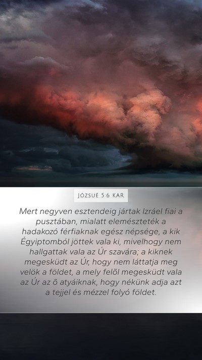Józsué 5:6 KAR Bible Verse Image