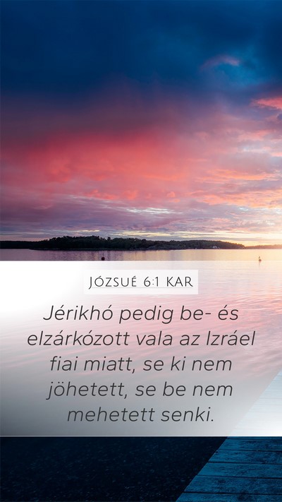 Józsué 6:1 KAR Bible Verse Image