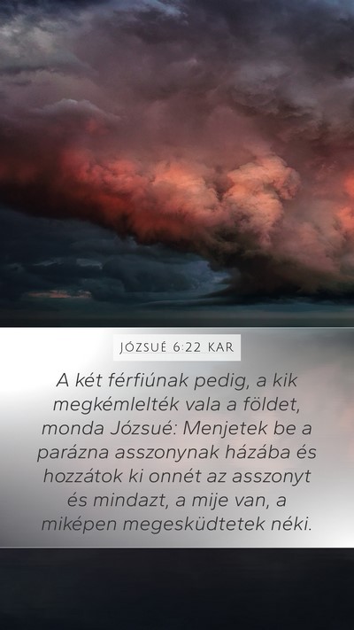 Józsué 6:22 KAR Bible Verse Image