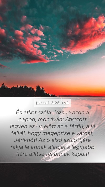 Józsué 6:26 KAR Bible Verse Image