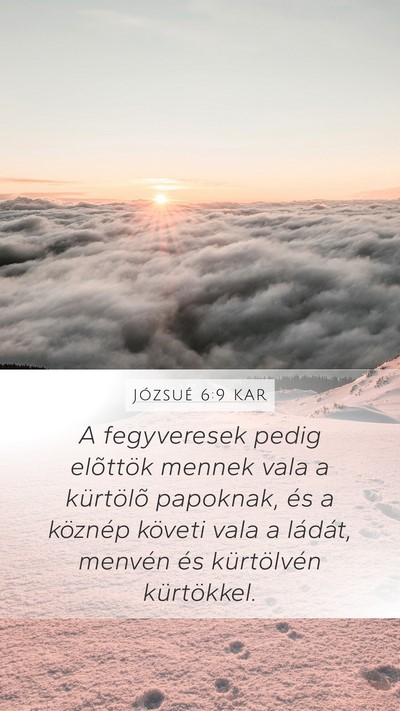 Józsué 6:9 KAR Bible Verse Image