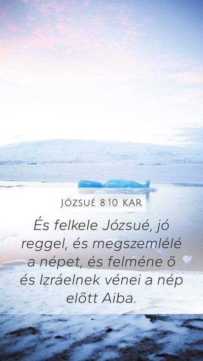 Józsué 8:10 KAR Bible Verse Image