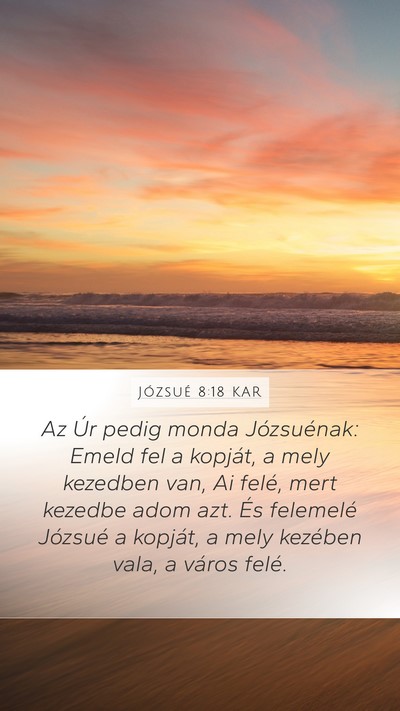 Józsué 8:18 KAR Bible Verse Image